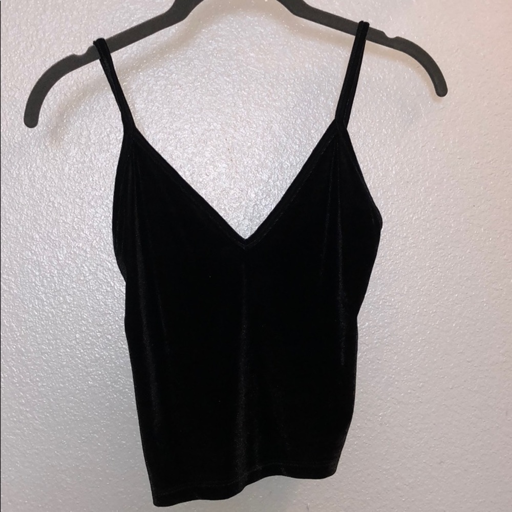 Velvet crop tank